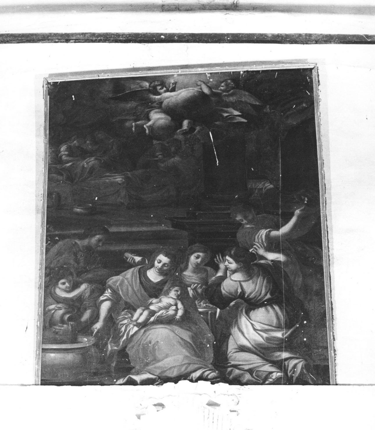 nascita di Maria Vergine (dipinto, opera isolata) di Nasini Giuseppe Nicola (prima metà sec. XVIII)