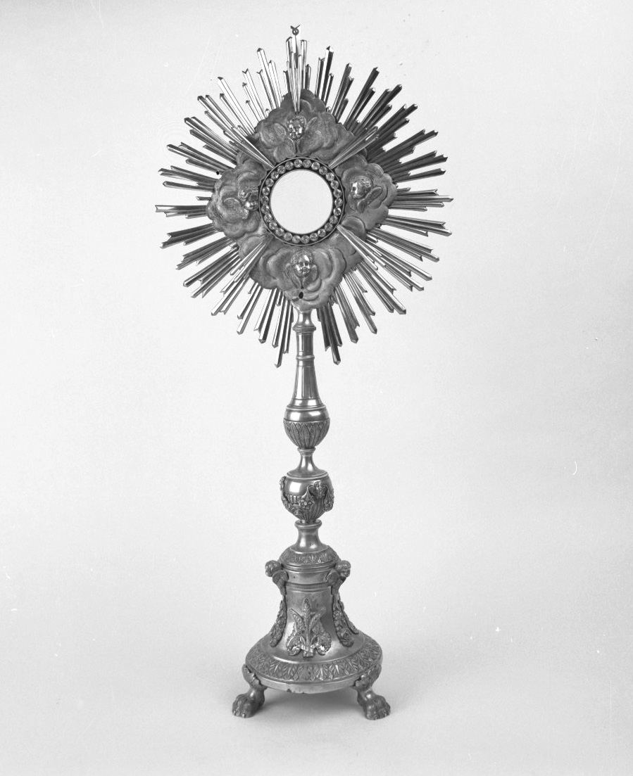 ostensorio - a raggiera - bottega toscana (seconda metà sec. XIX)