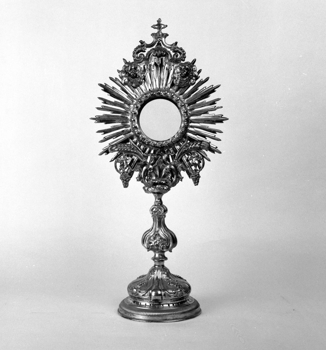 ostensorio - a raggiera - bottega toscana (seconda metà sec. XIX)