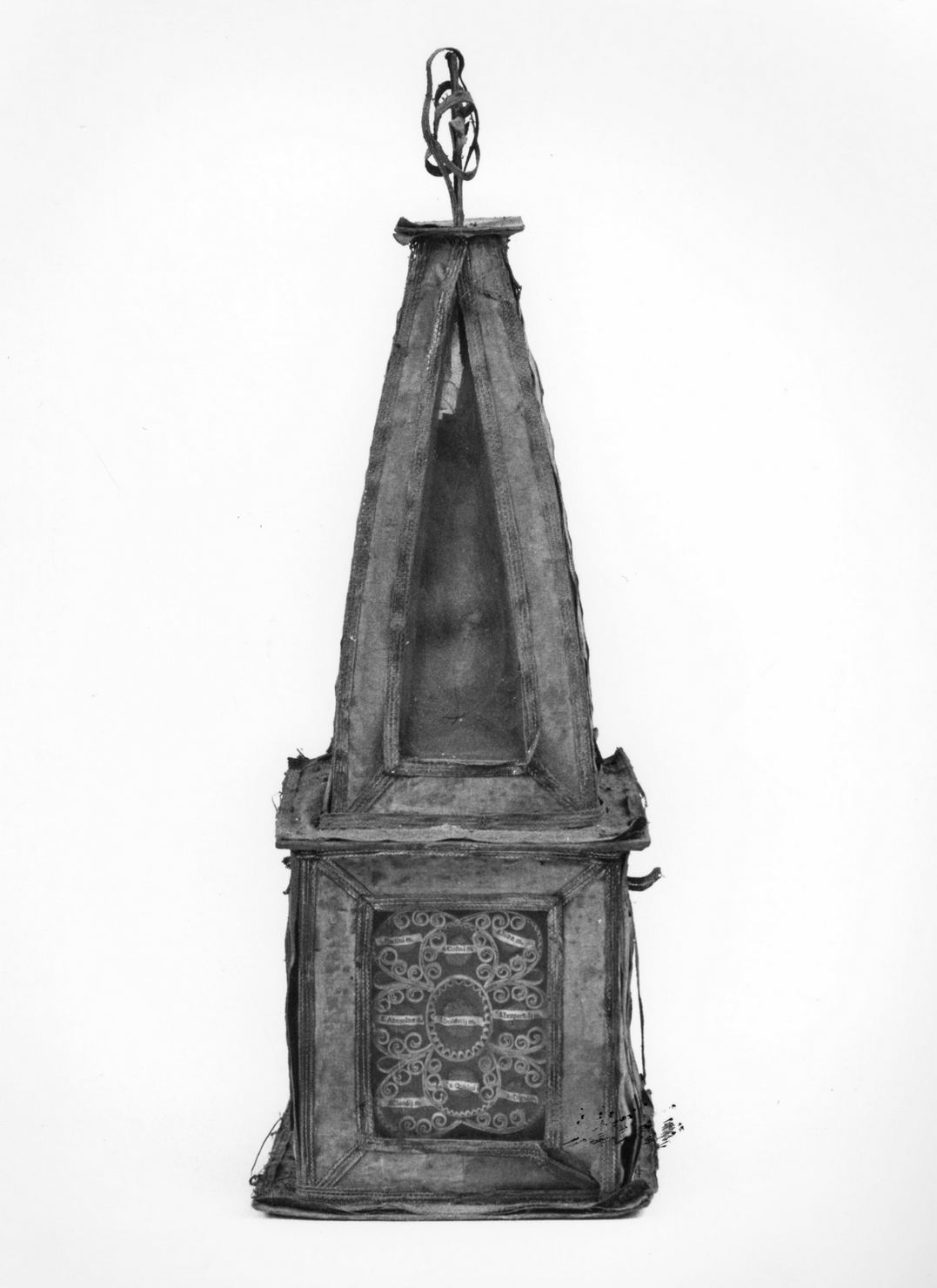 reliquiario architettonico - a obelisco, serie - bottega toscana (sec. XVIII)