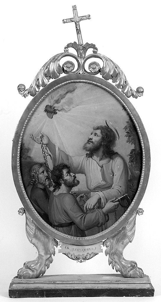 cornice, elemento d'insieme - bottega senese (sec. XIX)