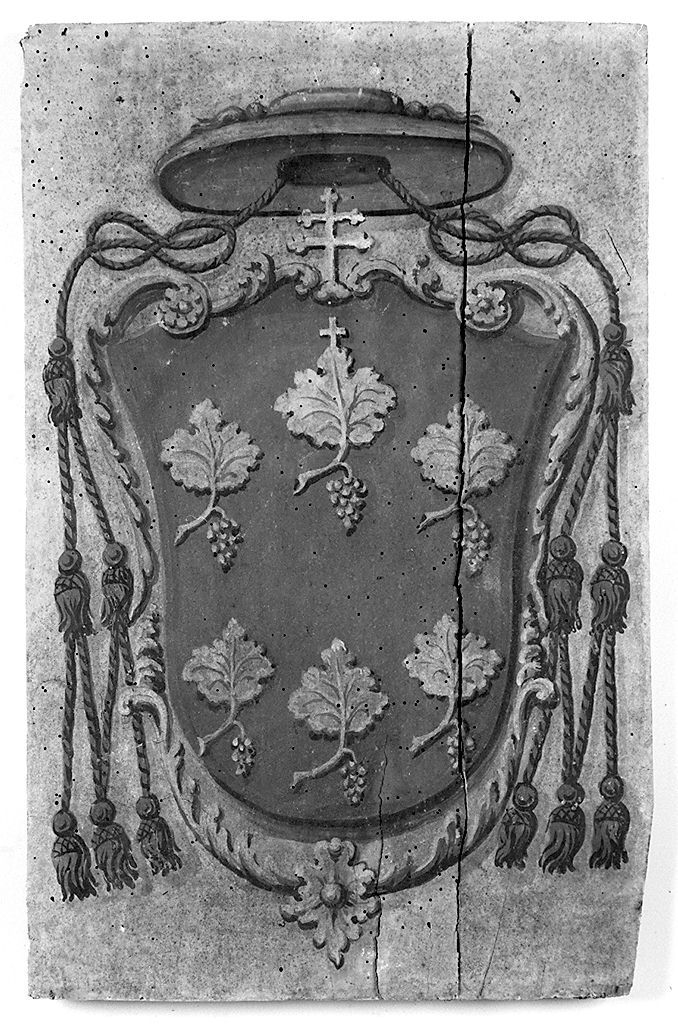 stemma vescovile di Alfonso Marsili (dipinto) - ambito senese (sec. XVIII)