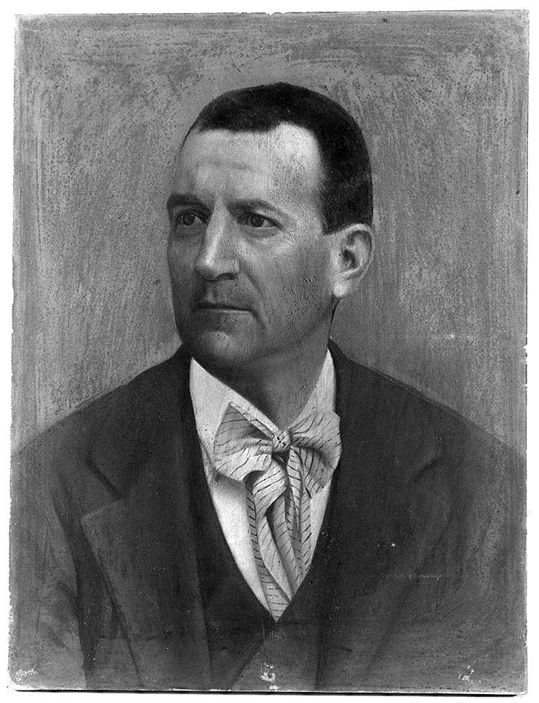 ritratto d'uomo (dipinto, elemento d'insieme) di Luzzi D (sec. XIX)