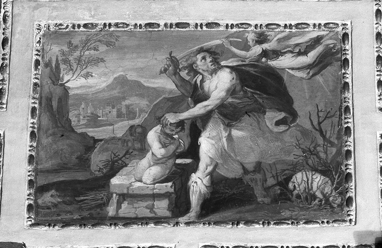 sacrificio di Isacco (dipinto, elemento d'insieme) di Salimbeni Ventura detto Bevilacqua (sec. XVI)