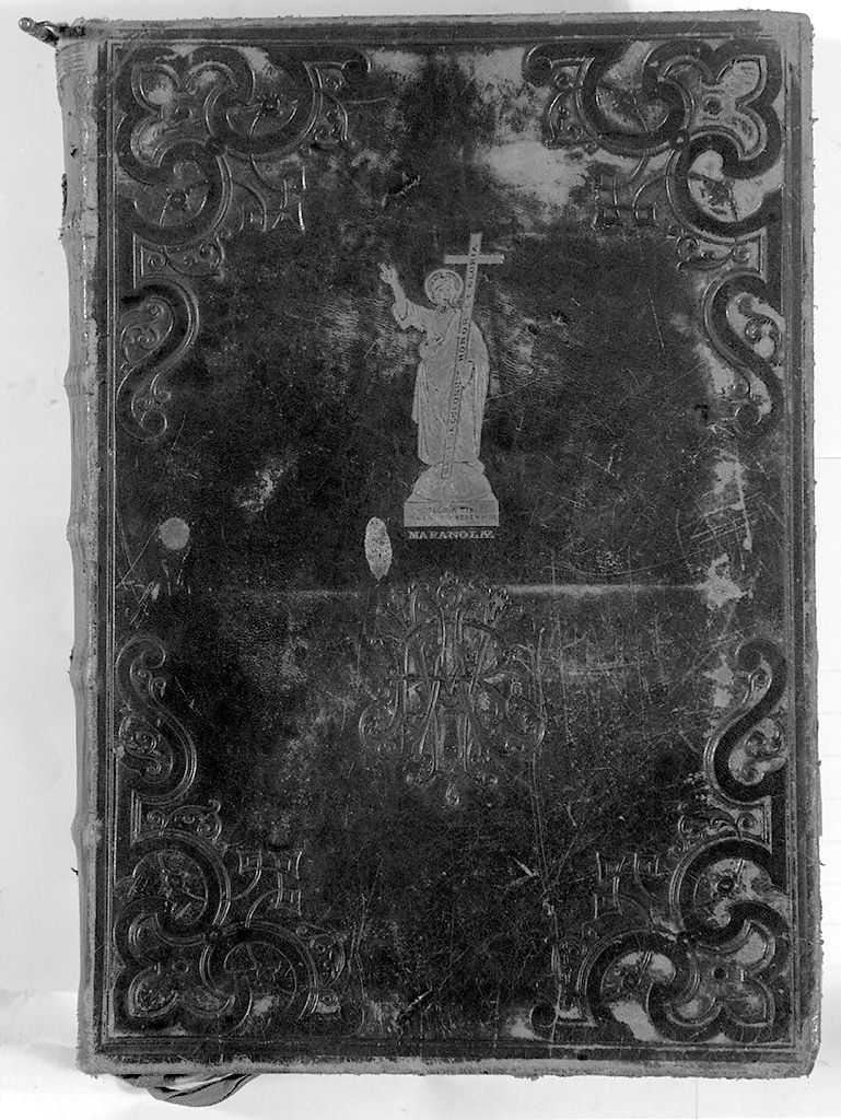 coperta di libro liturgico, elemento d'insieme - bottega italiana (sec. XX)