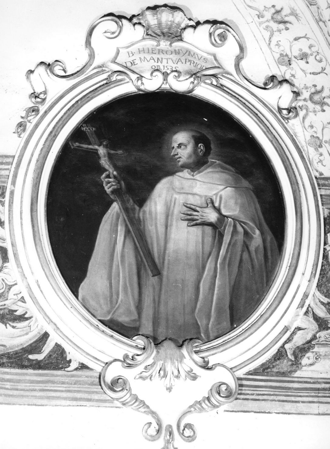 Girolamo da Mantova abate (dipinto, elemento d'insieme) - ambito senese (prima metà sec. XVIII)