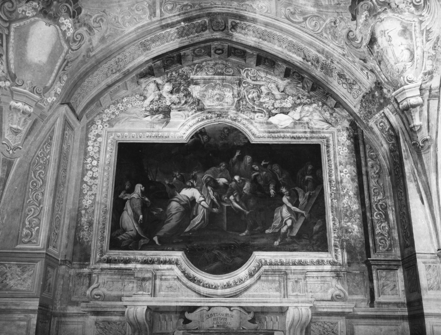 sacrificio di Isacco (dipinto, complesso decorativo) di Nasini Apollonio (maniera) (sec. XVIII)