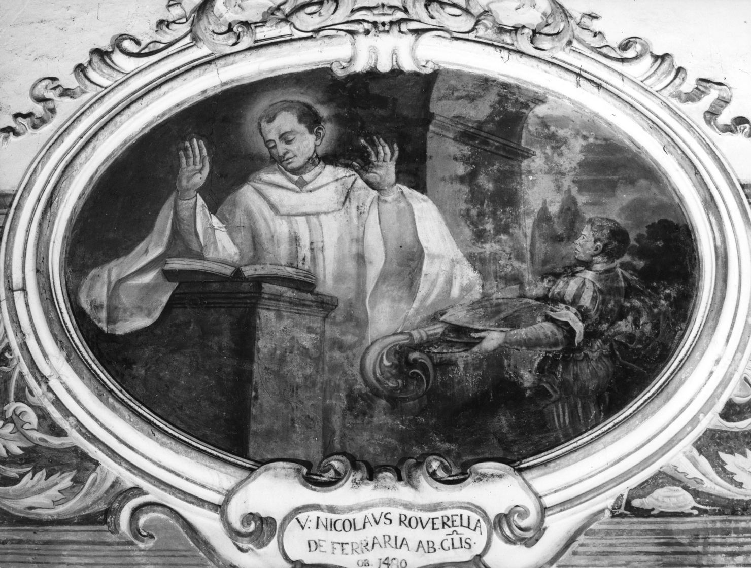 Nicola Roverella abate generale di Monteoliveto (dipinto, elemento d'insieme) - ambito senese (metà sec. XVIII)