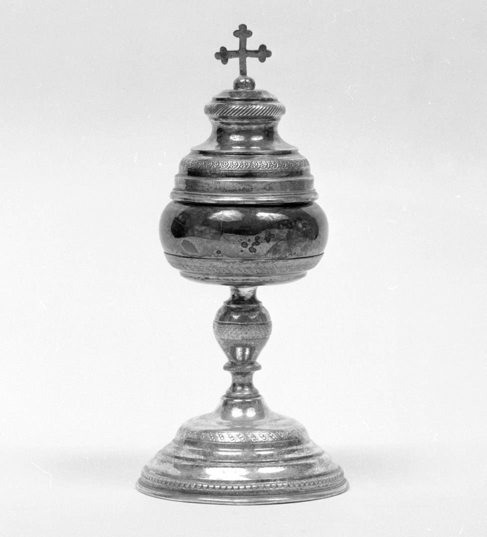 pisside da viatico - bottega toscana (fine/inizio secc. XIX/ XX)