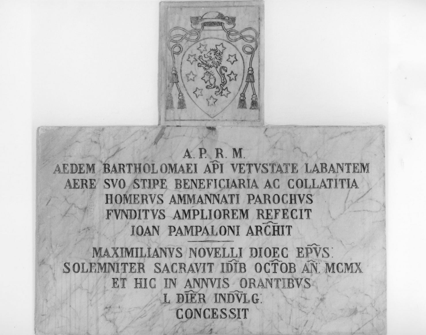 lapide documentaria - bottega toscana (sec. XX)