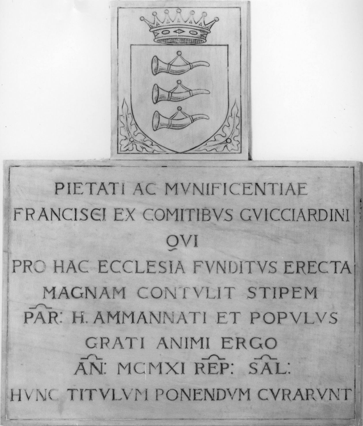 lapide documentaria - bottega toscana (sec. XX)