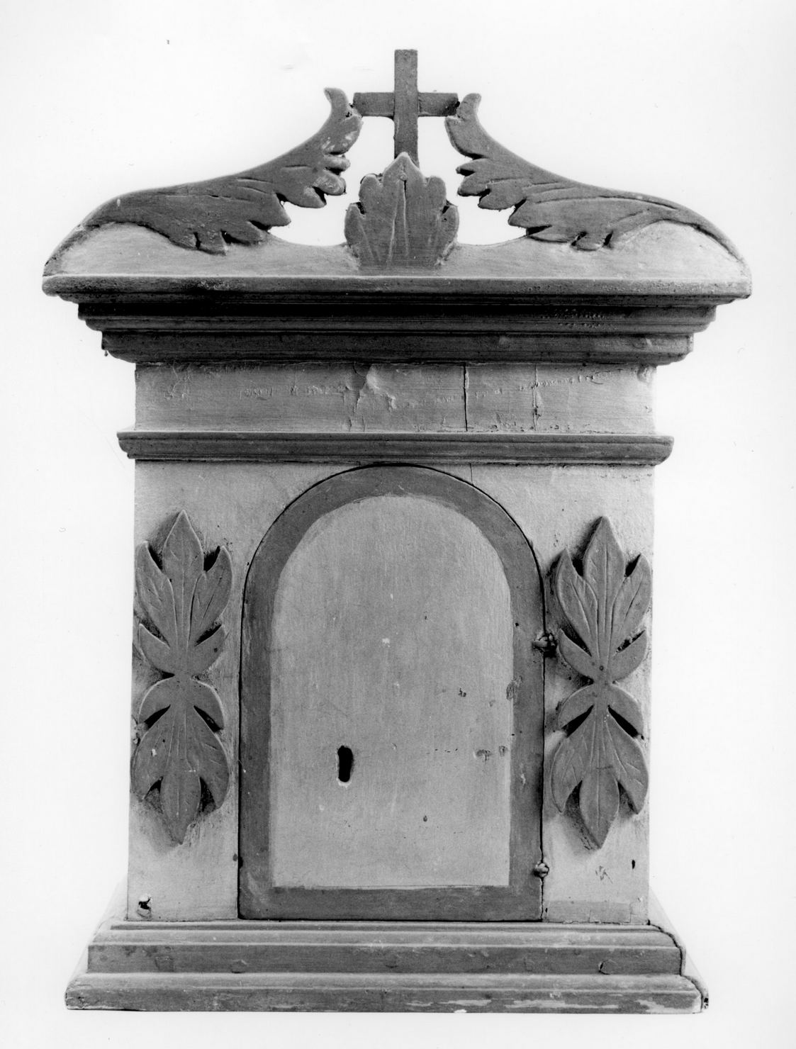 tabernacolo - a frontale architettonico - bottega toscana (fine/inizio secc. XIX/ XX)