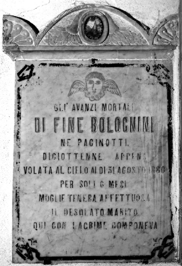 lapide tombale - bottega toscana (sec. XIX)