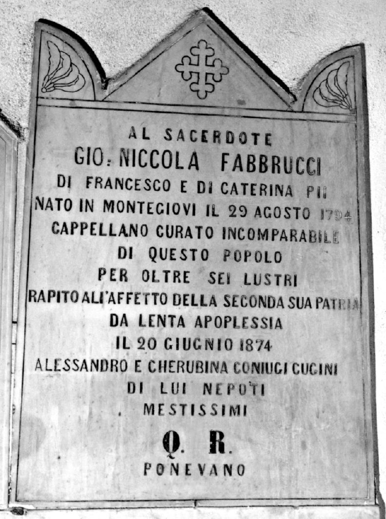 lapide tombale - bottega toscana (sec. XIX)