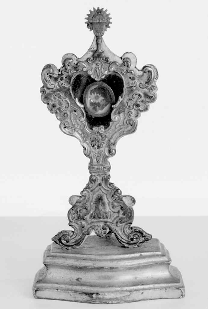 reliquiario - a ostensorio - bottega toscana (sec. XIX)