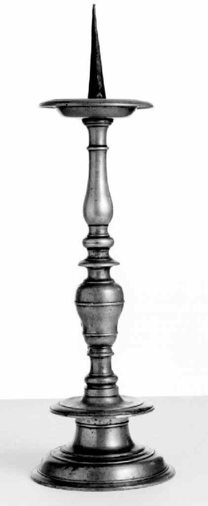 candeliere d'altare, serie - produzione senese (seconda metà sec. XVII)