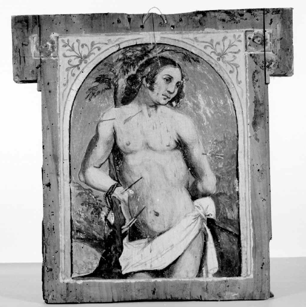 San Sebastiano (testiera di cataletto) - ambito senese (sec. XVI)