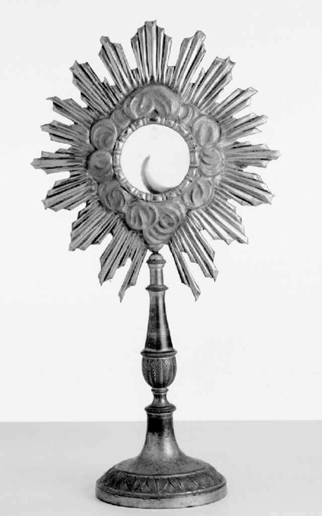 ostensorio - a raggiera - produzione toscana (seconda metà sec. XIX)