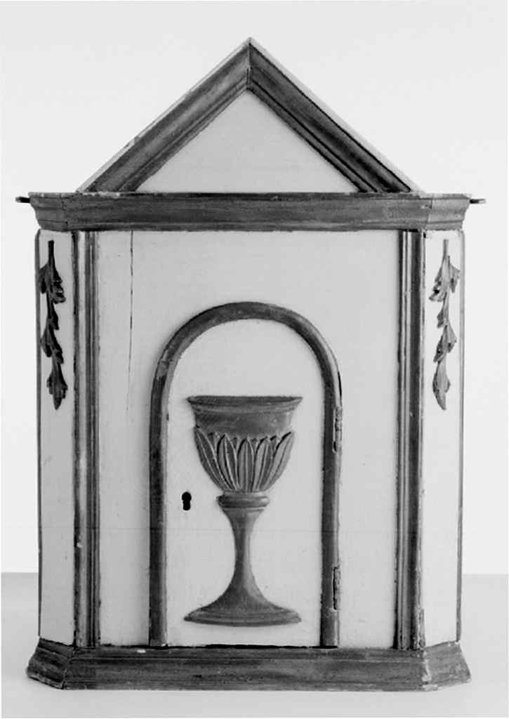 calice eucaristico (tabernacolo) - produzione senese (ultimo quarto sec. XIX)