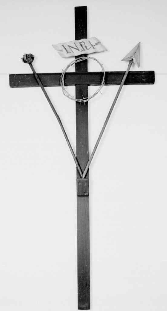 croce penitenziale - produzione senese (sec. XIX)