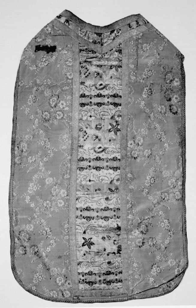 motivi decorativi floreali (pianeta, elemento d'insieme) - manifattura italiana (prima metà sec. XVIII)