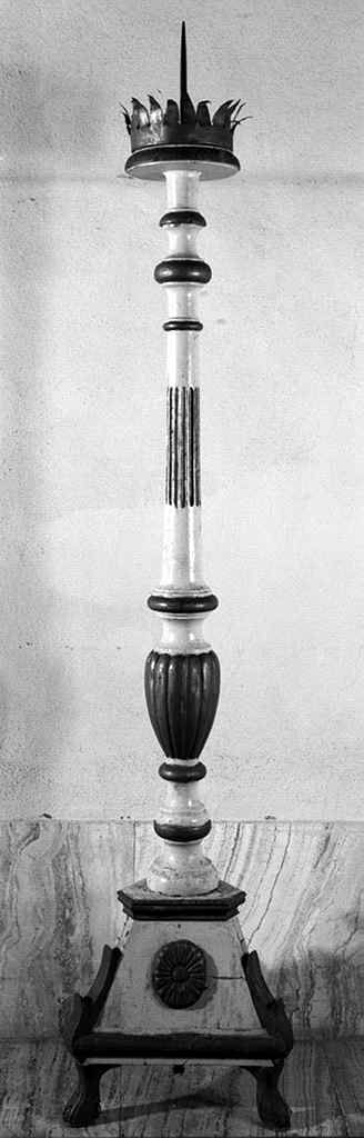 candelabro, serie - produzione senese (primo quarto sec. XIX)