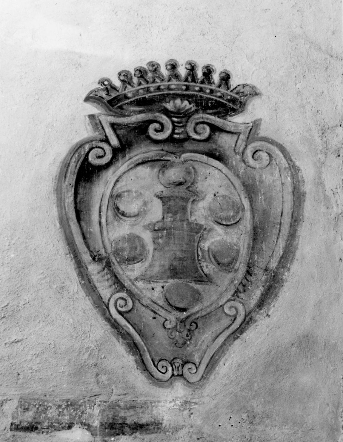 stemma gentilizio (dipinto, elemento d'insieme) - ambito pitiglianese (sec. XIX)