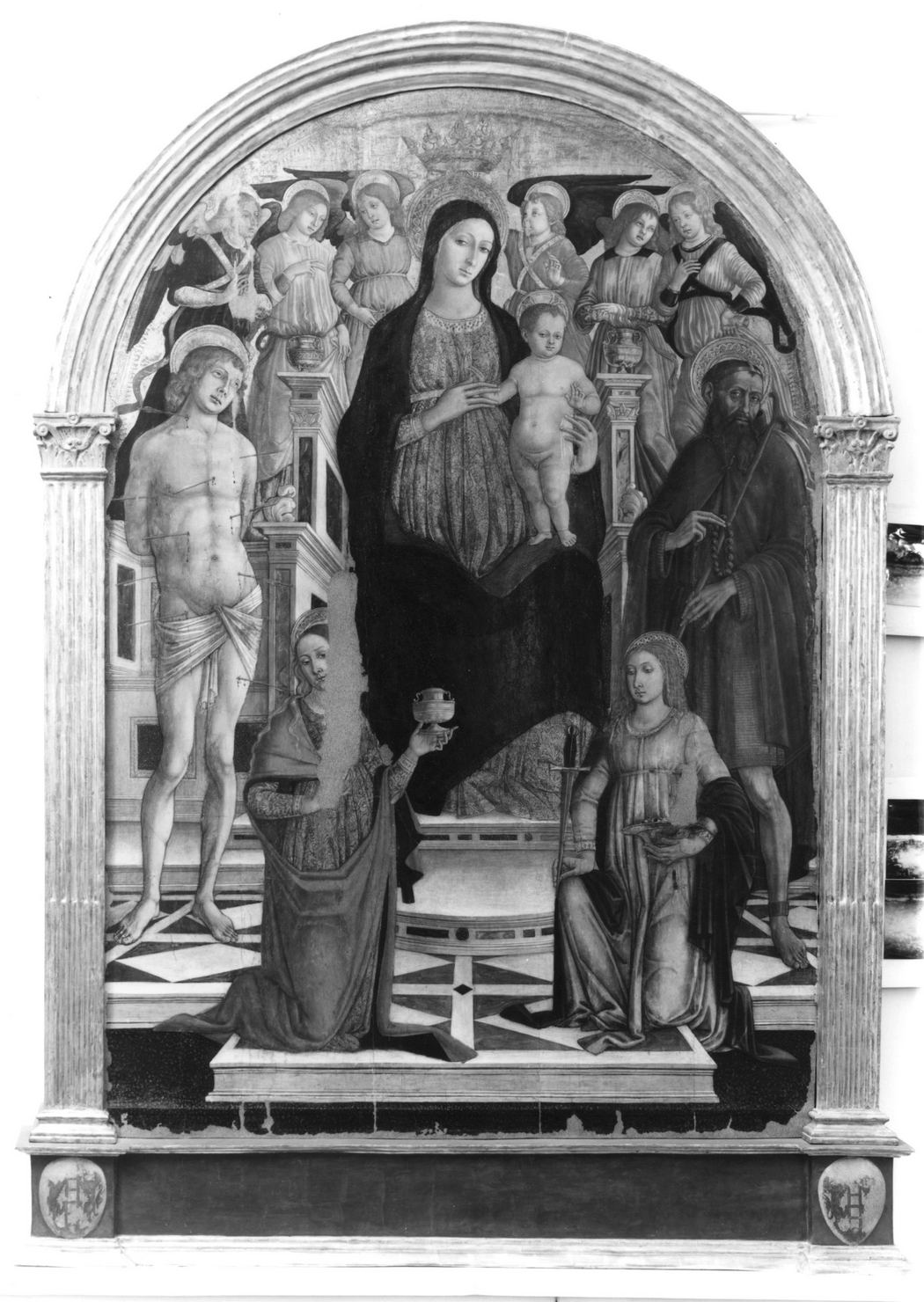 Madonna con Bambino e Santi (dipinto) di Matteo di Giovanni di Bartolo (ultimo quarto sec. XV)