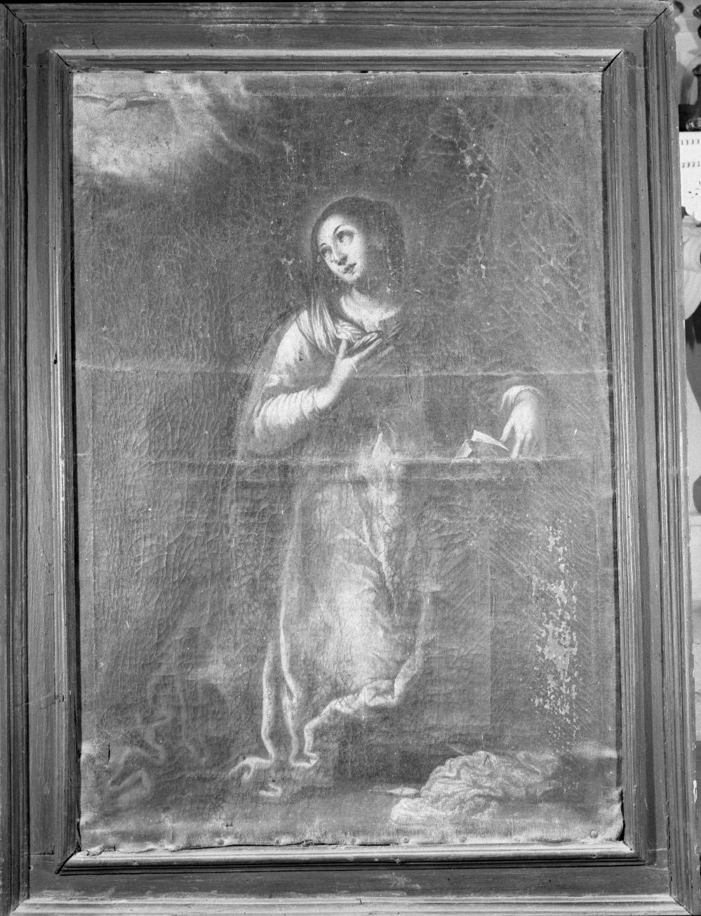 Madonna annunciata (dipinto) di Nasini Francesco (attribuito) (metà sec. XVII)