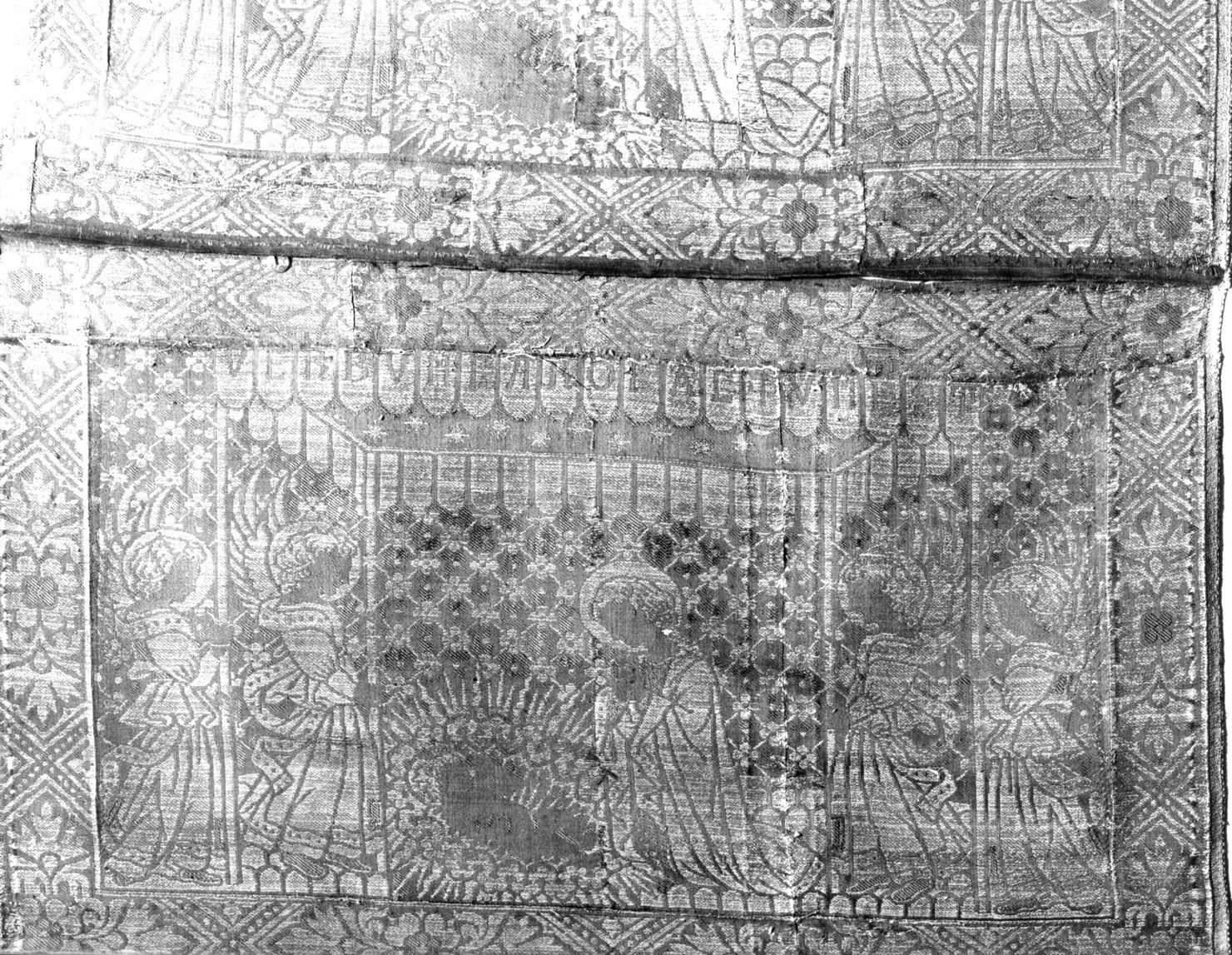 adorazione di Gesù Bambino (bordo, elemento d'insieme) - manifattura fiorentina (fine/inizio secc. XV/ XVI)