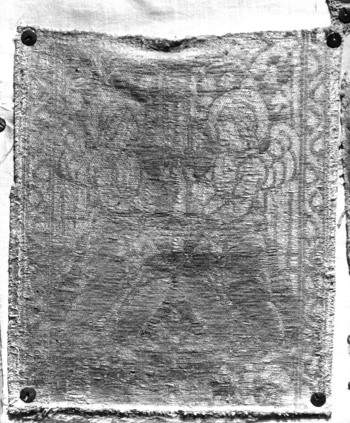tessuto, frammento - manifattura toscana (fine/inizio secc. XV/ XVI)