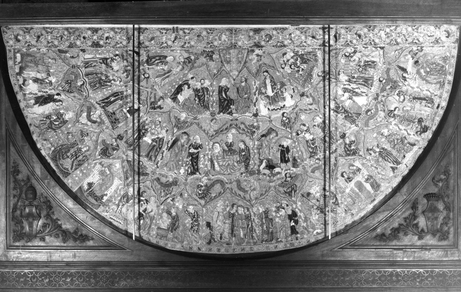 piviale, elemento d'insieme - manifattura inglese (prima metà sec. XIV)