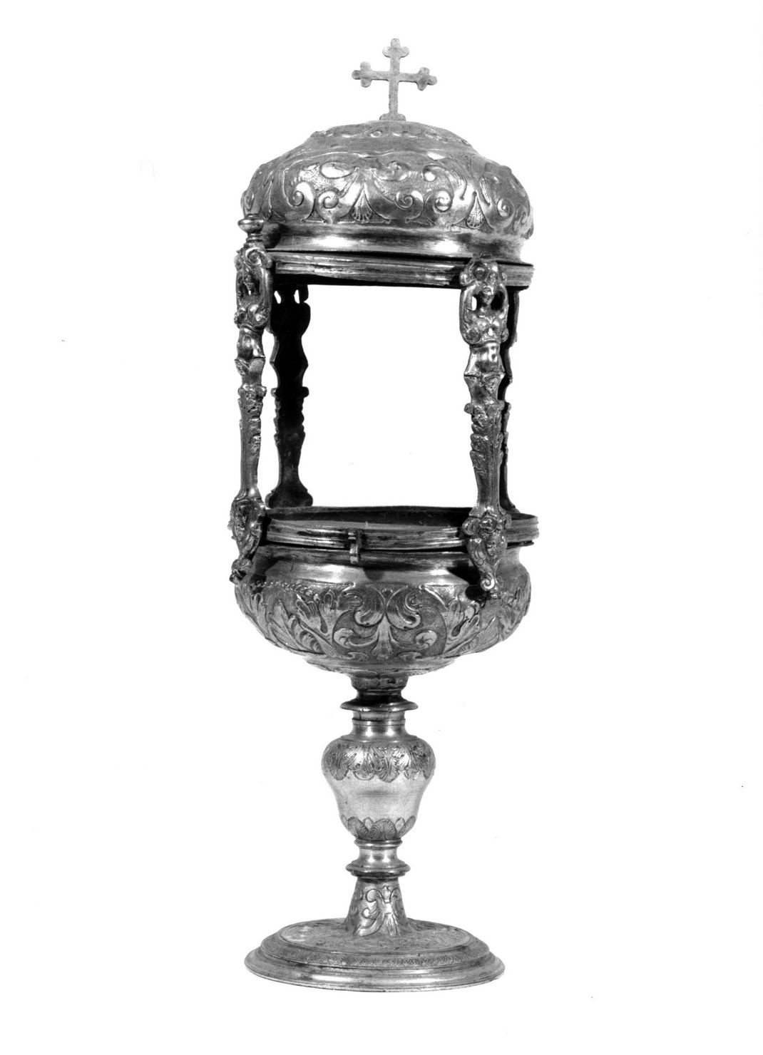 motivi decorativi vegetali (pisside) - ambito senese (metà sec. XVII)