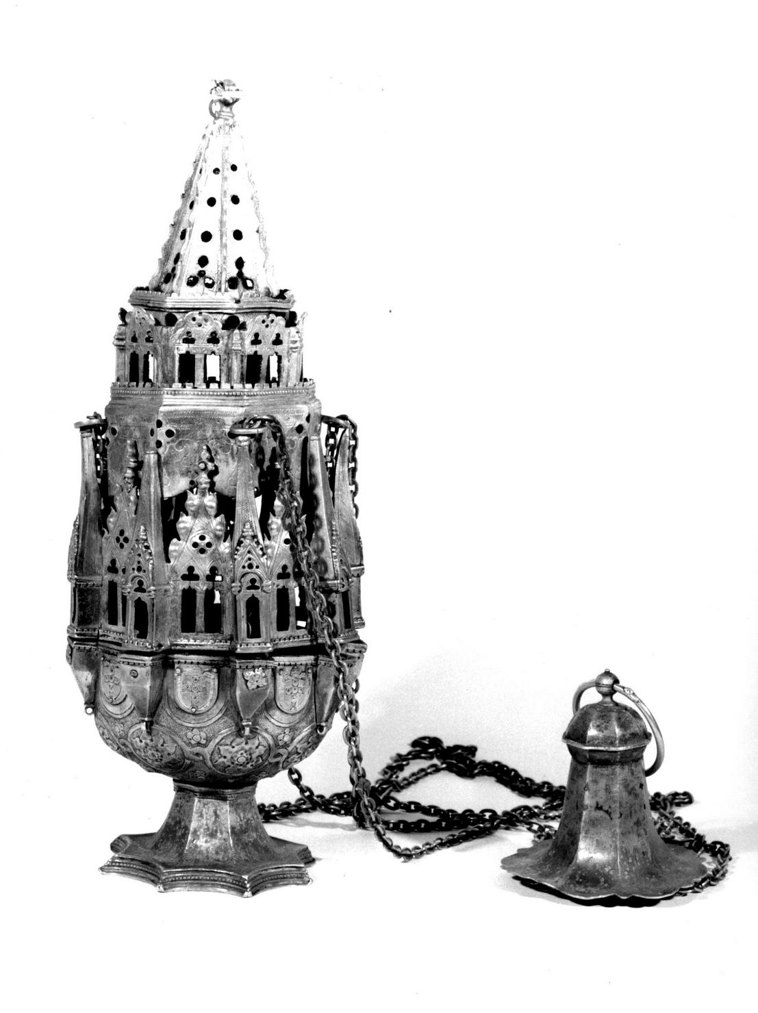 turibolo - a corpo architettonico - ambito fiorentino (seconda metà sec. XV)