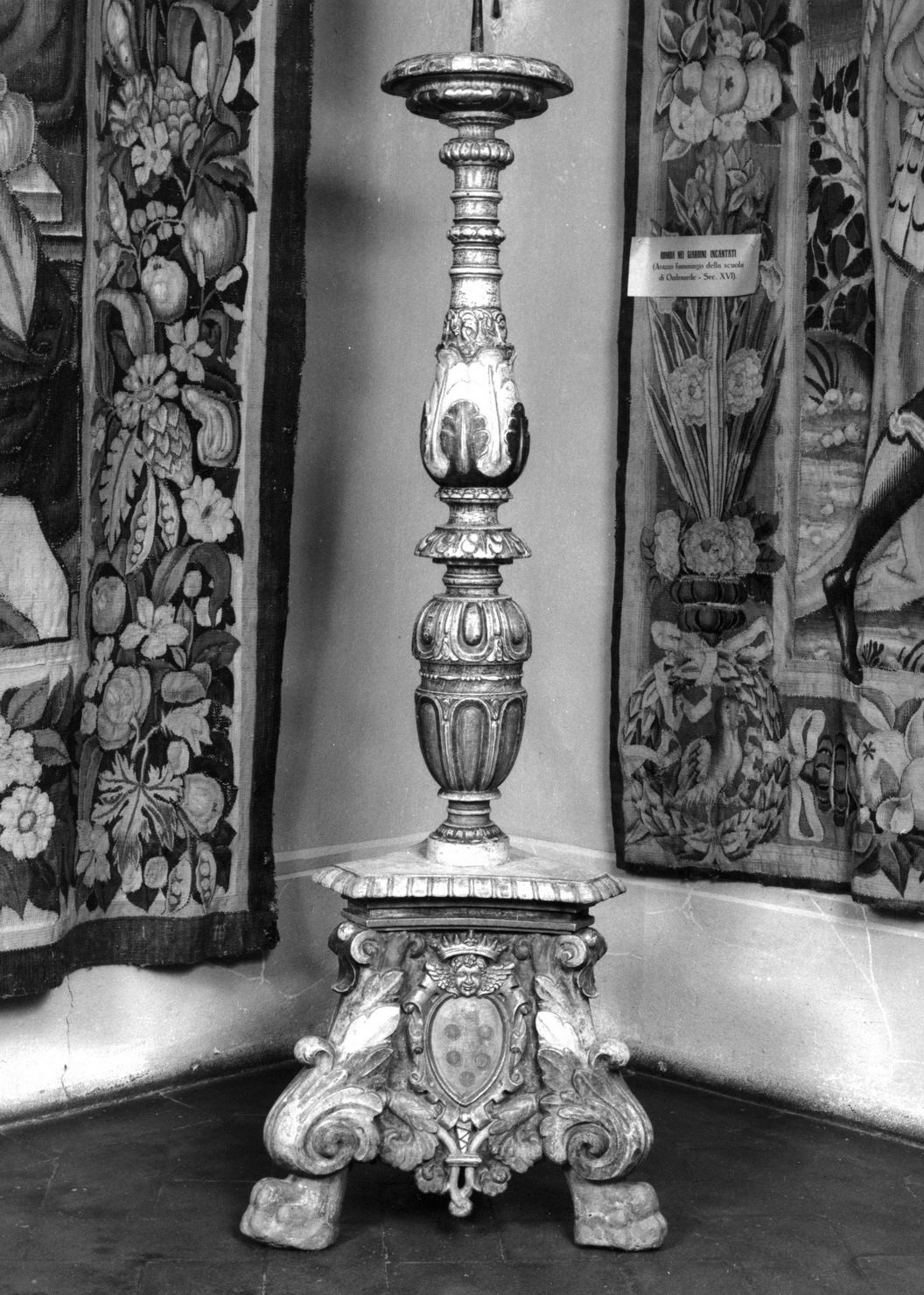 candelabro, serie - manifattura fiorentina (metà sec. XVII)