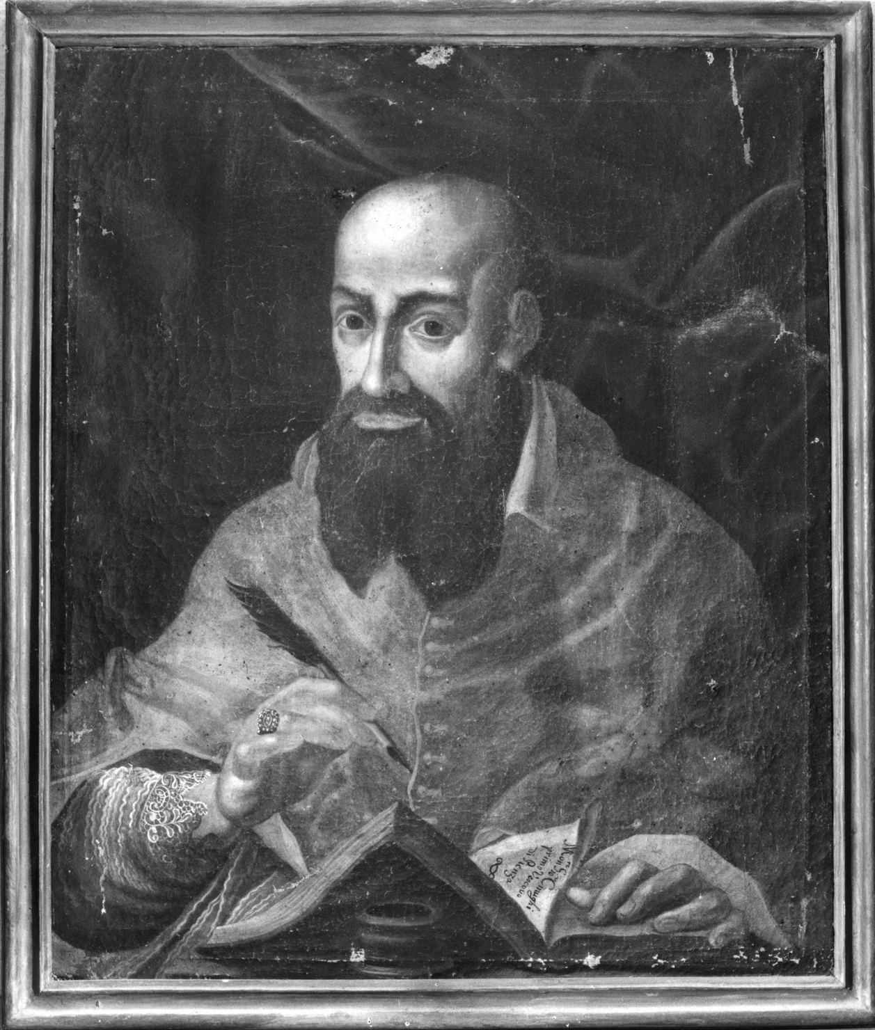 ritratto del vescovo Giovanni Cinughi (dipinto) - ambito senese (inizio sec. XVII)