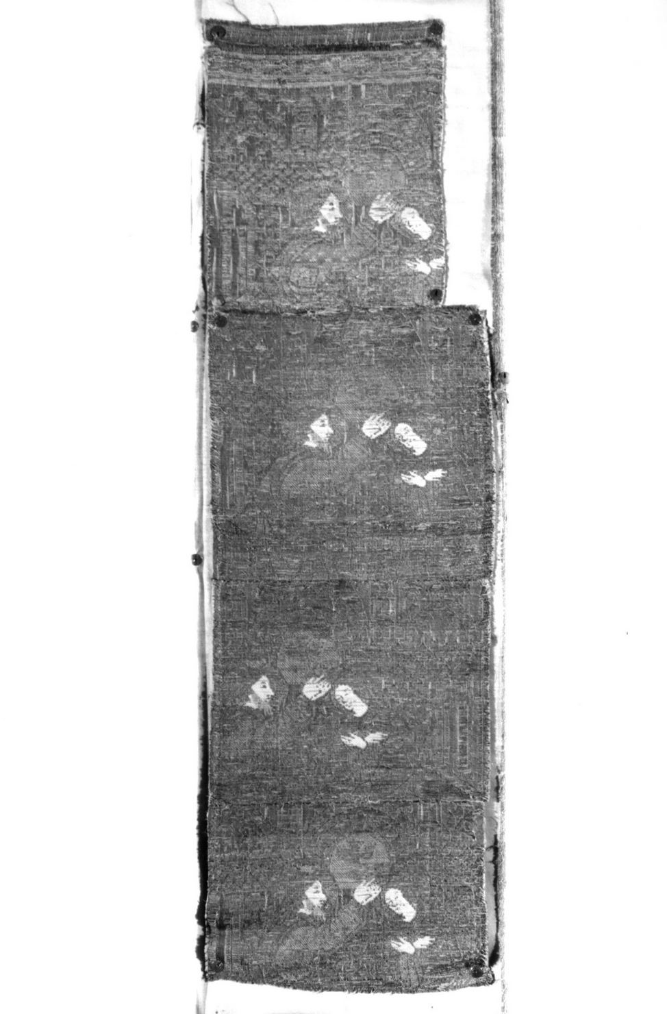 incoronazione di Maria Vergine (tessuto, frammento) - manifattura fiorentina (fine/inizio secc. XV/ XVI)