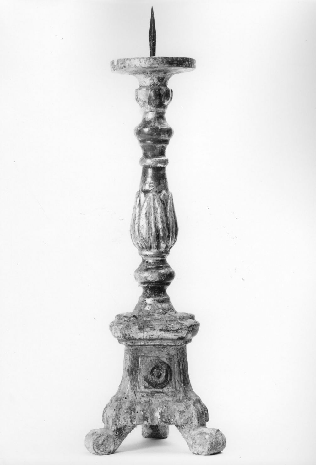 candeliere d'altare, serie - bottega toscana (sec. XIX)