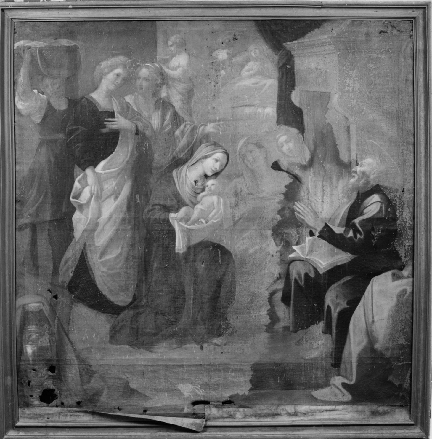 nascita di San Giovanni Battista (dipinto) - ambito senese (sec. XVII)