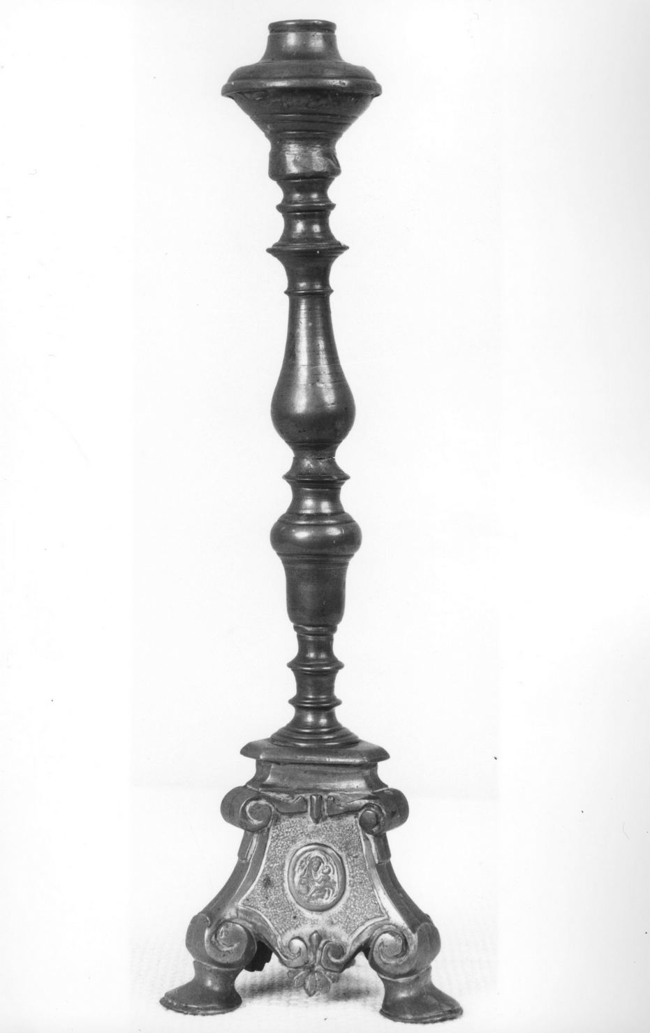 Madonna con Bambino (base per croce d'altare) - produzione toscana (sec. XVIII)