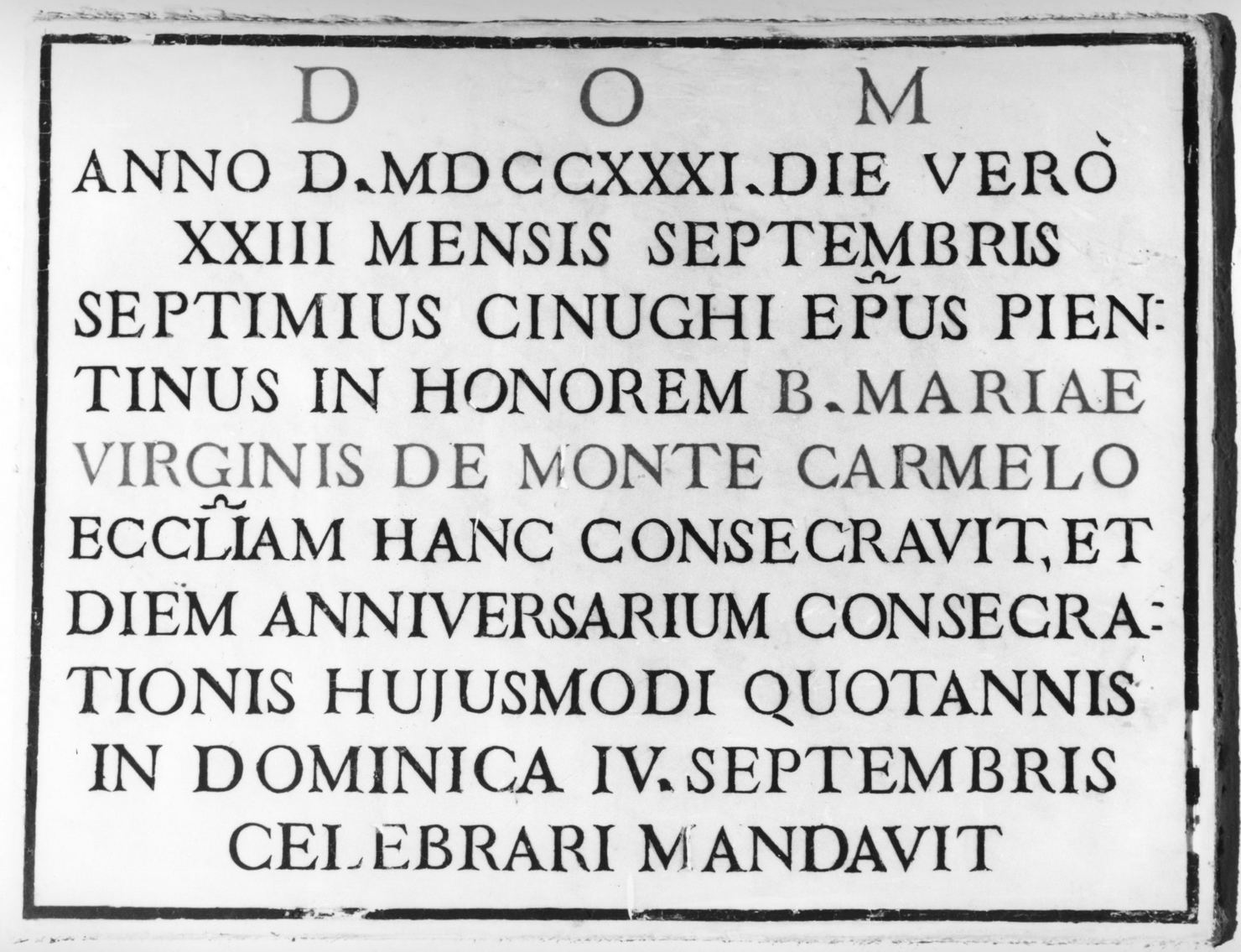 lapide - bottega toscana (sec. XVIII)