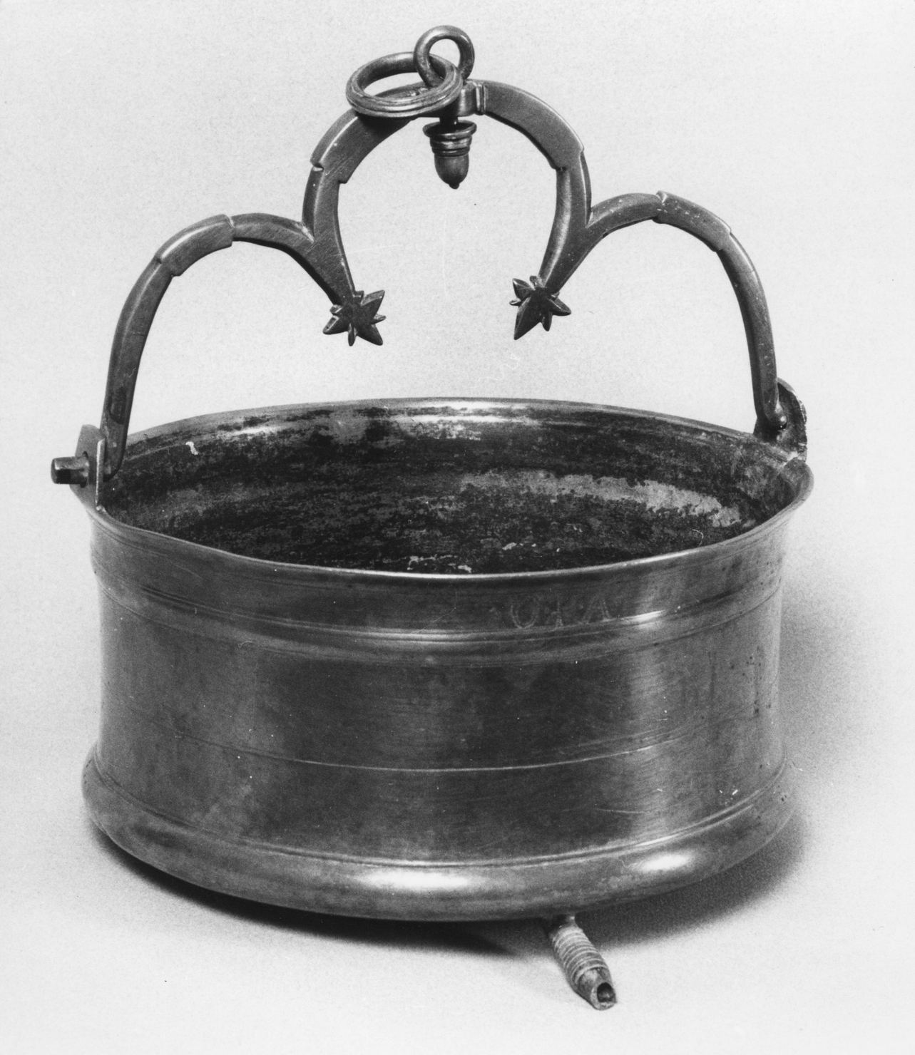 secchiello per l'acqua benedetta - bottega toscana (sec. XIX)