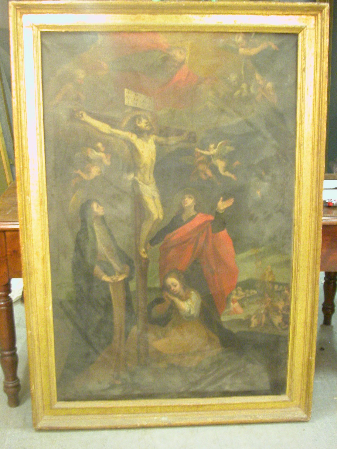 crocifissione di Cristo (dipinto) di Salimbeni Ventura detto Bevilacqua (fine/inizio secc. XVI/ XVII)