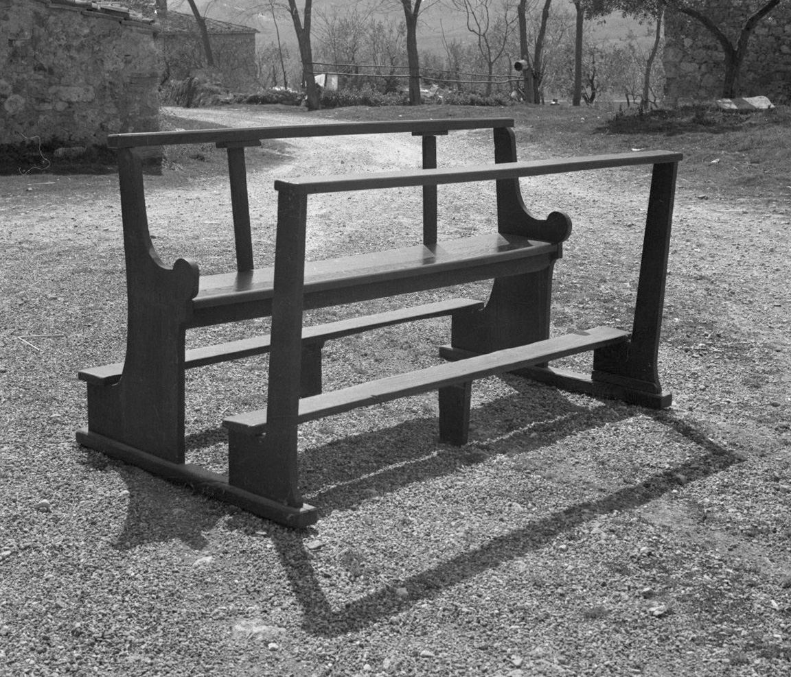 panca con inginocchiatoio, serie - bottega toscana (sec. XIX)