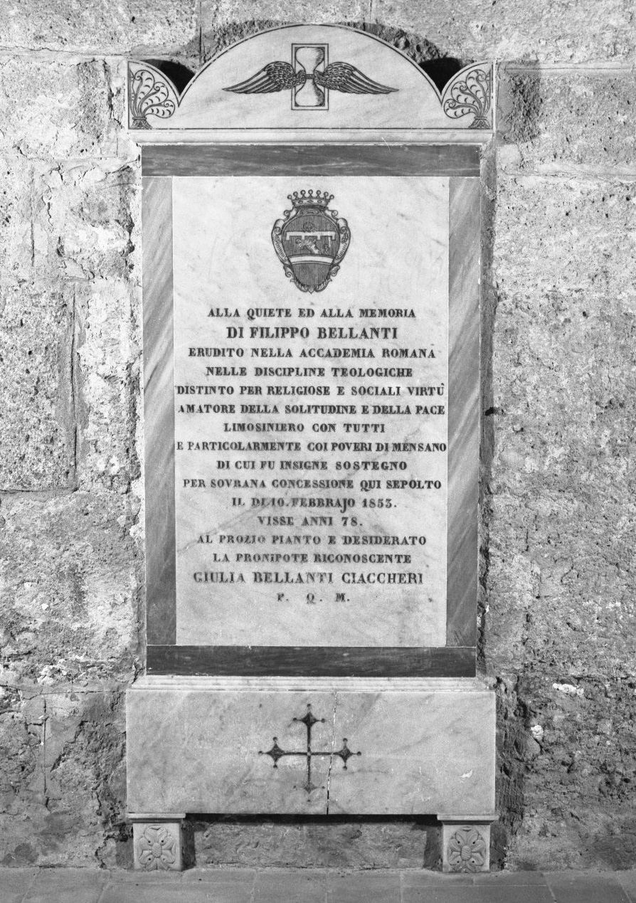 lapide tombale - bottega toscana (sec. XIX)