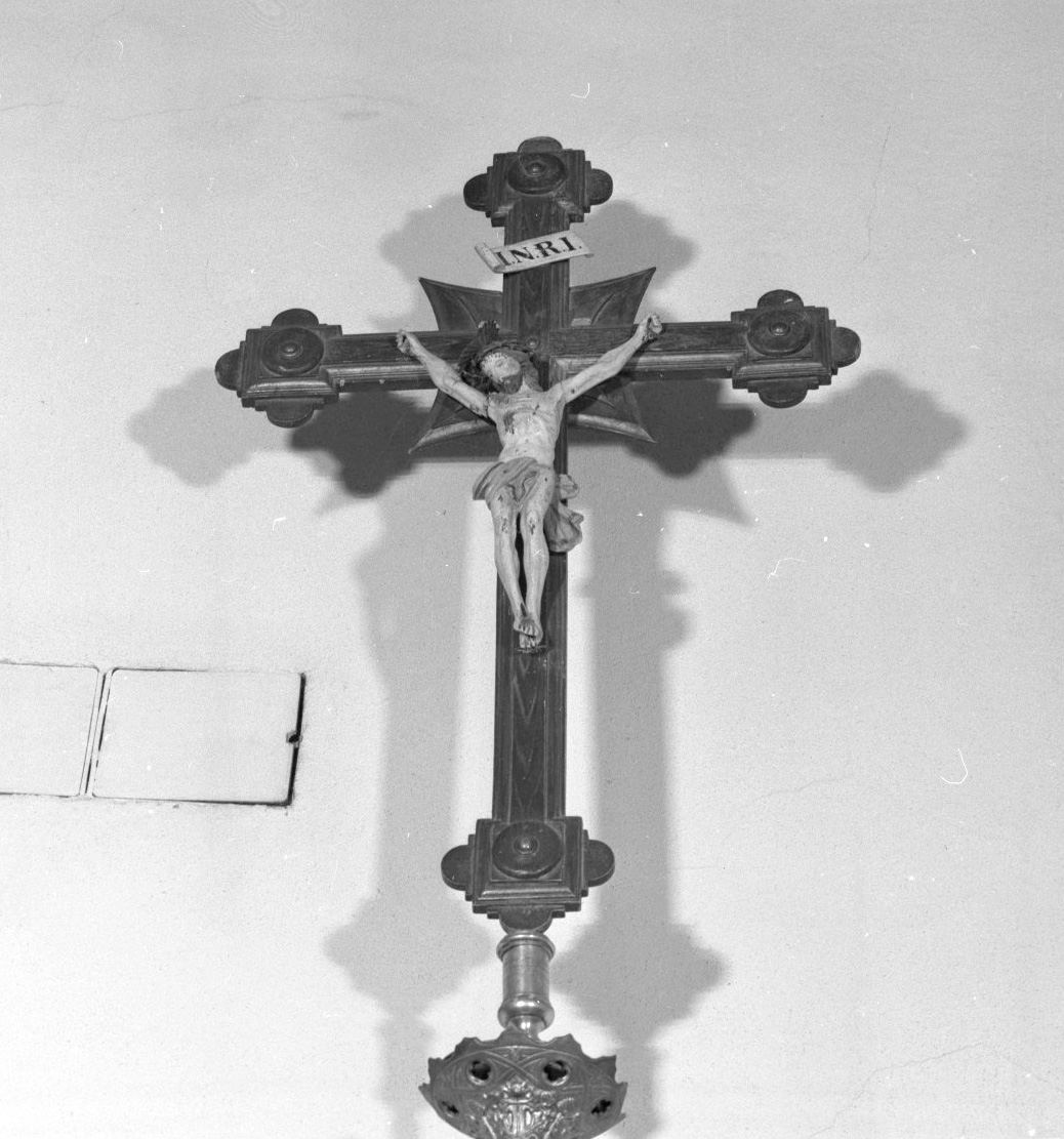 Cristo crocifisso (croce processionale) - bottega senese (prima metà sec. XIX)