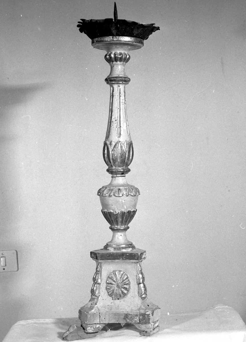 candeliere d'altare - bottega toscana (secc. XVIII/ XIX)