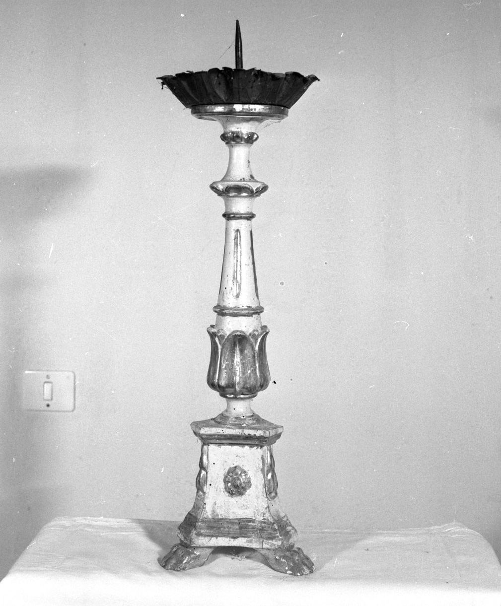 candeliere d'altare - bottega toscana (ultimo quarto sec. XVIII)