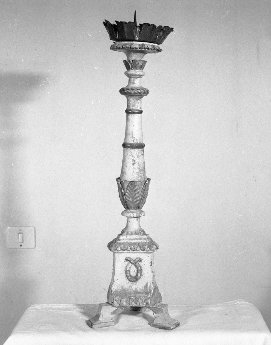 candeliere d'altare - bottega toscana (prima metà sec. XIX)