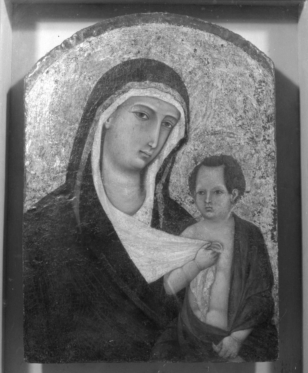 Madonna con Bambino (dipinto) - ambito senese (sec. XIV)